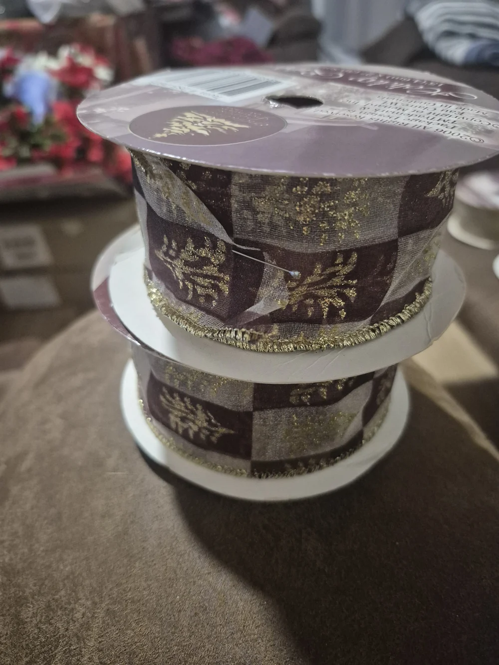 14 Enchanted Forest Holiday Ribbon Spools - See Pictures And Description